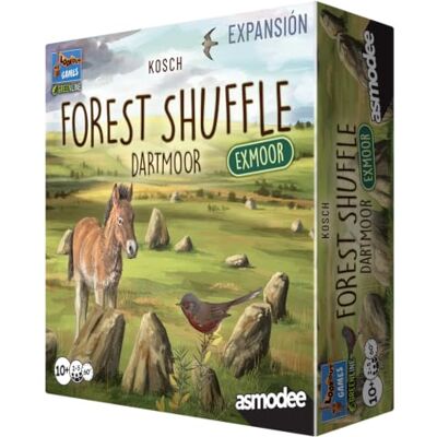 Asmodee Forest Shuffle Dartmoor Exmoor, Erweiterung des Brettspiels für Strategie und Natur, Neue Pflanzen- und Tierarten, ab 10 Jahren, von 2 bis 5 Spielern, 60 Minuten, Spanisch Asmodee Forest Shuffle Dartmoor Exmoor, Erweiterung des Brettspiels für Strategie und Natur, Neue Pflanzen- und Tierarten, ab 10 Jahren, von 2 bis 5 Spielern, 60 Minuten, Spanisch