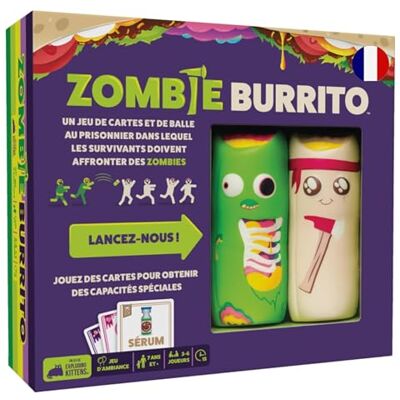 Asmodee Zombie Burrito – Exploding Kittens – Gesellschaftsspiel – Spiel mit hektischen Gesellschaften – Familie und Freunde – ab 7 Jahren – 3 bis 6 Spieler – 15 Minuten – französische Version Asmodee Zombie Burrito – Exploding Kittens – Gesellschaftsspiel – Spiel mit hektischen Gesellschaften – Familie und Freunde – ab 7 Jahren – 3 bis 6 Spieler – 15 Minuten – französische Version