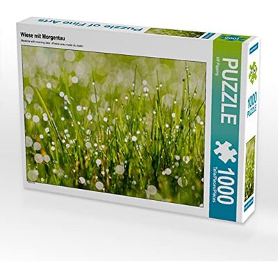 CALVENDO Puzzle Wiese mit Morgentau 1000 Teile Puzzle quer Lege-Größe cm Foto-Puzzle für glückliche Stunden CALVENDO Puzzle Wiese mit Morgentau 1000 Teile Puzzle quer Lege-Größe cm Foto-Puzzle für glückliche Stunden