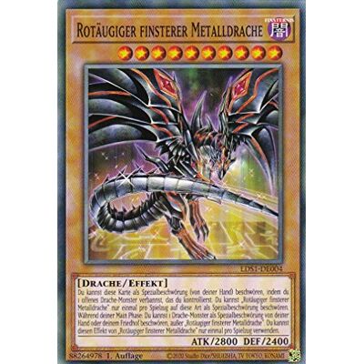 TCG LDS1-DE004 Rotäugiger finsterer Metalldrache Common Deutsch 1. Auflage TCG LDS1-DE004 Rotäugiger finsterer Metalldrache Common Deutsch 1. Auflage