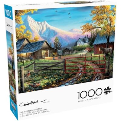 Buffalo Games Country Life Charles Black The Western Lifestyle 1000 Teile Puzzle für Erwachsene Herausforderndes Puzzle perfekt für Spieleabende Fertige Größe ist 26,75 x 19,75 cm Buffalo Games Country Life Charles Black The Western Lifestyle 1000 Teile Puzzle für Erwachsene Herausforderndes Puzzle perfekt für Spieleabende Fertige Größe ist 26,75 x 19,75 cm