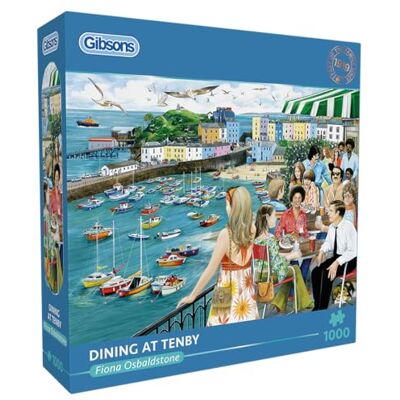 Gibsons Puzzle Dining at Tenby 1000 Teile bunt Karton nachhaltig Gibsons Puzzle Dining at Tenby 1000 Teile bunt Karton nachhaltig