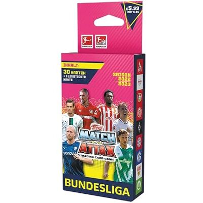 Topps Bundesliga Match Attax Fußball-Sammelkarten 2022/23 Eco Blisterpack Topps Bundesliga Match Attax Fußball-Sammelkarten 2022/23 Eco Blisterpack