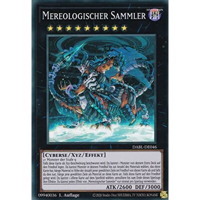 TCG DABL-DE046 Mereologischer Sammler Super Rare Deutsch 1. Auflage im Set mit Ultrapro Toploader Yugioh TCG DABL-DE046 Mereologischer Sammler Super Rare Deutsch 1. Auflage im Set mit Ultrapro Toploader Yugioh
