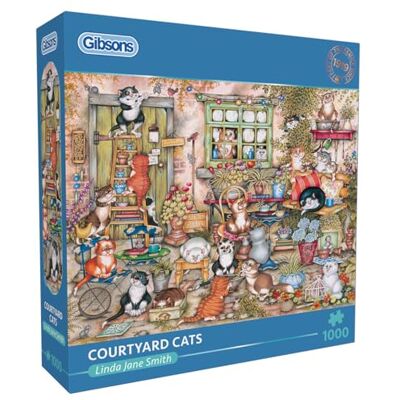 Gibsons Puzzle Katzen Courtyard Cats 1000 Teile Erwachsene Gibsons Puzzle Katzen Courtyard Cats 1000 Teile Erwachsene