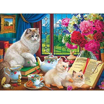 RoseArt Fancy Cats Nachmittagsunterricht 750 Teile Puzzle für Erwachsene RoseArt Fancy Cats Nachmittagsunterricht 750 Teile Puzzle für Erwachsene