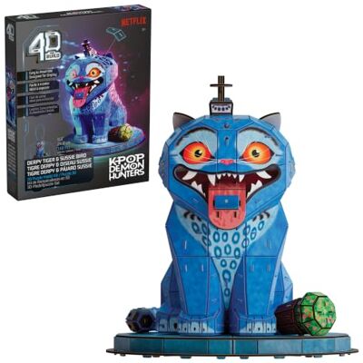 4D Build K-Pop Demon Hunters Derpy Tiger und Sussie Vogel detailreiches 3D-Puzzle, aus hochwertigem Karton, 168 Teile, leicht zu Bauen, ab 12 Jahren 4D Build K-Pop Demon Hunters Derpy Tiger und Sussie Vogel detailreiches 3D-Puzzle, aus hochwertigem Karton, 168 Teile, leicht zu Bauen, ab 12 Jahren