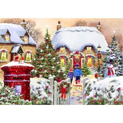 Bluebird Puzzle 1000 Teile Winter Cottage Bluebird Puzzle 1000 Teile Winter Cottage
