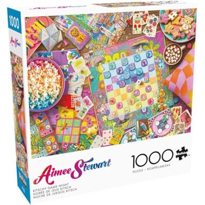 Buffalo Games Aimee Stewart Kitschy Game Night 1000 Teile Puzzle für Erwachsene Herausforderndes Puzzle perfekt für Spieleabende Fertige Größe ist 26,75 x 19,75 Buffalo Games Aimee Stewart Kitschy Game Night 1000 Teile Puzzle für Erwachsene Herausforderndes Puzzle perfekt für Spieleabende Fertige Größe ist 26,75 x 19,75