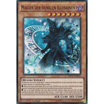 Konami MP17-DE072 Magier der dunklen Illusionen Super Rare DE im Set mit Ultrapro Toploader Yugioh Konami MP17-DE072 Magier der dunklen Illusionen Super Rare DE im Set mit Ultrapro Toploader Yugioh