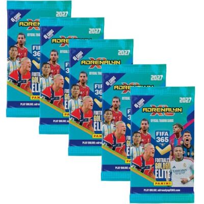 Panini FIFA 365 Adrenalyn XL 2027 Trading Cards – 5X Booster mit je 6 Karten Panini FIFA 365 Adrenalyn XL 2027 Trading Cards – 5X Booster mit je 6 Karten
