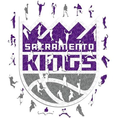 Iconic Puzzles Sacramento Kings, Logo, Holzpuzzle, offiziell lizenziert von der NBA, 100% nachhaltig, Größe L, 500 Teile Iconic Puzzles Sacramento Kings, Logo, Holzpuzzle, offiziell lizenziert von der NBA, 100% nachhaltig, Größe L, 500 Teile