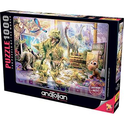 Anatolian Puzzle 1000 pièces: Les Figurines de dinosaure s'éveillent, Jan Patrik Anatolian Puzzle 1000 pièces: Les Figurines de dinosaure s'éveillent, Jan Patrik