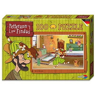 noris 606031350 Pettersson Findus Kinderzimmer Puzzle, 100-teilig noris 606031350 Pettersson Findus Kinderzimmer Puzzle, 100-teilig