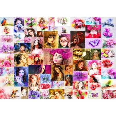 Grafika Puzzle 1500 Teile Collage Frauen Grafika Puzzle 1500 Teile Collage Frauen