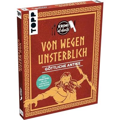TOPP Krimi al dente Göttliche Antike: Von wegen unsterblich: Für 4-6 Personen. Mit Namensschildern, Rollenheften, Ereignissen, Rezepten sowie Deko- und Kostümtipps, White TOPP Krimi al dente Göttliche Antike: Von wegen unsterblich: Für 4-6 Personen. Mit Namensschildern, Rollenheften, Ereignissen, Rezepten sowie Deko- und Kostümtipps, White