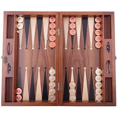 ART , Handgefertigtes Hochwertiges Backgammon Spiel aus Holz, Tavla, 100% Holz, Deluxe Edition, TricTrac, 50 x 30 cm ART , Handgefertigtes Hochwertiges Backgammon Spiel aus Holz, Tavla, 100% Holz, Deluxe Edition, TricTrac, 50 x 30 cm