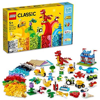 Lego Classic Build Together 11020 Kreatives Bauspiel für Kinder, Mädchen und Jungen ab 5 Jahren (1601 Teile) Lego Classic Build Together 11020 Kreatives Bauspiel für Kinder, Mädchen und Jungen ab 5 Jahren (1601 Teile)