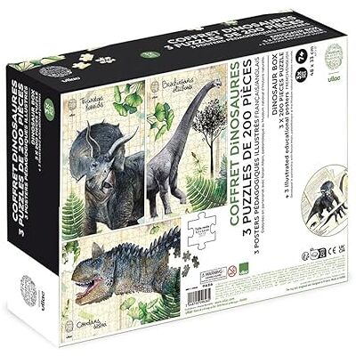 Vilac 3 Puzzle Dinosaurier 200 Stück Museum Vilac 3 Puzzle Dinosaurier 200 Stück Museum