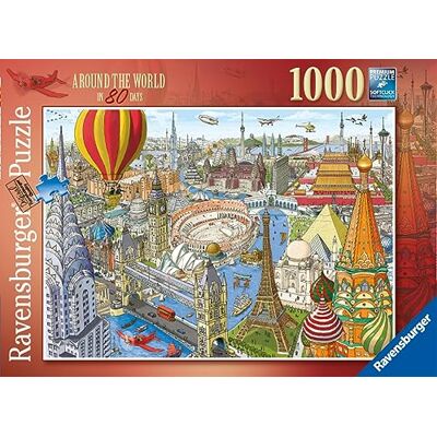 Ravensburger 12000169 Weltreise in 80 Tagen Puzzle 1000 Teile Erwachsene und Jugendliche Puzzle ab 14 Jahren Ravensburger 12000169 Weltreise in 80 Tagen Puzzle 1000 Teile Erwachsene und Jugendliche Puzzle ab 14 Jahren