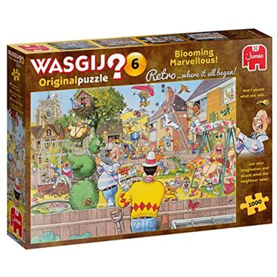 Jumbo Wasgij, Retro Original 6 Blühende Pracht!, Puzzle 1000 Teile Erwachsene, 68x49cm Jumbo Wasgij, Retro Original 6 Blühende Pracht!, Puzzle 1000 Teile Erwachsene, 68x49cm