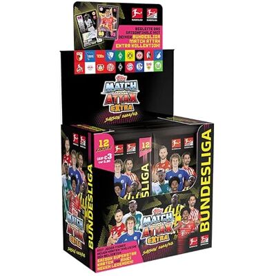 Topps Bundesliga Match Attax Extra 2023, Fußballkarten Display Box Topps Bundesliga Match Attax Extra 2023, Fußballkarten Display Box