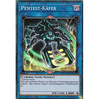 Konami YS18-DE042 Pentest-Käfer Super Rare DE im Set mit Ultrapro Toploader Yugioh Konami YS18-DE042 Pentest-Käfer Super Rare DE im Set mit Ultrapro Toploader Yugioh
