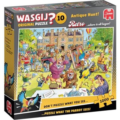 Wasgij Retro Original 10 Antiquitätenjagd, 1000 Teile Puzzle für Erwachsene Anspruchsvolles, kniffliges 1000-Teile-Puzzle – 100% recycelter Karton – Geburtstags Jumbo Wasgij Retro Original 10 Antiquitätenjagd, 1000 Teile Puzzle für Erwachsene Anspruchsvolles, kniffliges 1000-Teile-Puzzle – 100% recycelter Karton – Geburtstags Jumbo