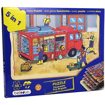 Hape Beleduc 17035 Lagen-Puzzle "Feuerwehr Hape Beleduc 17035 Lagen-Puzzle "Feuerwehr