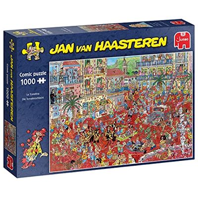 Jan van Haasteren , La Tomatina, Puzzle 1000 Teile Erwachsene Jan van Haasteren , La Tomatina, Puzzle 1000 Teile Erwachsene