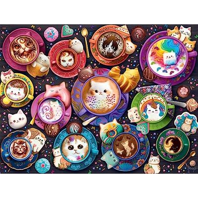 Buffalo Games Latte Cats – 750-teiliges Puzzle Buffalo Games Latte Cats – 750-teiliges Puzzle