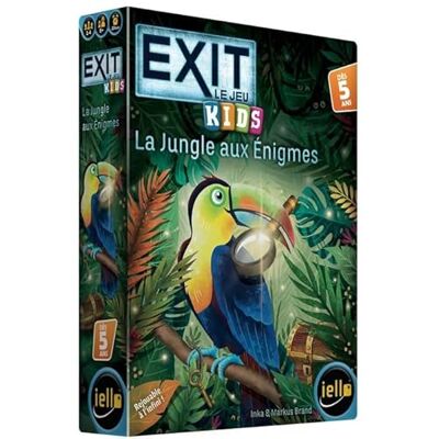 IELLO EXIT Kids Der Dschungel im Rätsel Kooperatives Rätselspiel für Kinder 1-4 Spieler 45-90 Minuten Ab 5 Jahren IELLO EXIT Kids Der Dschungel im Rätsel Kooperatives Rätselspiel für Kinder 1-4 Spieler 45-90 Minuten Ab 5 Jahren