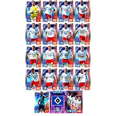 Topps Match Attax Bundesliga 2015 2016 Karten-Set Hamburger SV Cap Viererkette Clubkarte Deutsch Topps Match Attax Bundesliga 2015 2016 Karten-Set Hamburger SV Cap Viererkette Clubkarte Deutsch