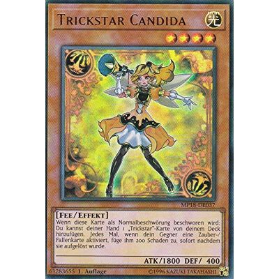 Konami MP18-DE037 Trickstar Candida Ultra Rare DE im Set mit Ultrapro Toploader Yugioh Konami MP18-DE037 Trickstar Candida Ultra Rare DE im Set mit Ultrapro Toploader Yugioh