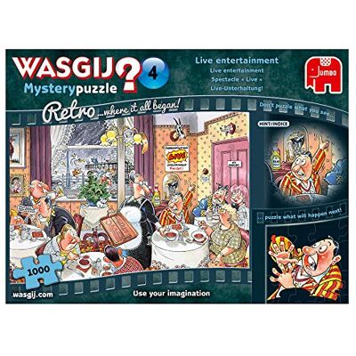 Jumbo Spiele Wasgij Retro Mystery 4 Live Unterhaltung Puzzle 1000 Teile Jumbo Spiele Wasgij Retro Mystery 4 Live Unterhaltung Puzzle 1000 Teile