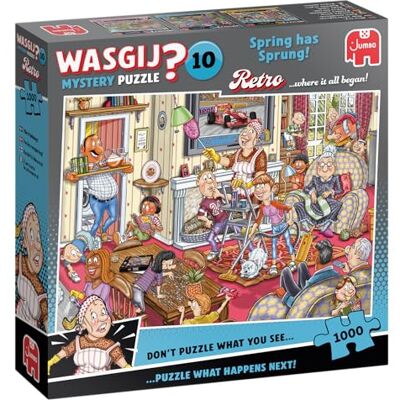 Wasgij Retro Mystery 10, Der Frühling ist da 1000 Teile Puzzle Anspruchsvolles, Kniffliges 1000-Teile-Puzzle für Erwachsene – 100% Recycelter Karton – Geburtstags Jumbo Wasgij Retro Mystery 10, Der Frühling ist da 1000 Teile Puzzle Anspruchsvolles, Kniffliges 1000-Teile-Puzzle für Erwachsene – 100% Recycelter Karton – Geburtstags Jumbo
