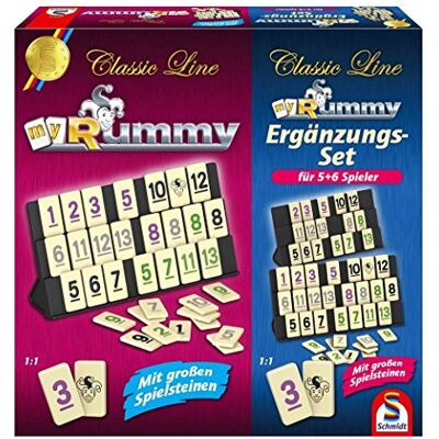 Schmidt Spiele Schmidt – Rummy 49289 Spiele mit Erweiterungsset für 5 + 6 Spieler Schmidt Spiele Schmidt – Rummy 49289 Spiele mit Erweiterungsset für 5 + 6 Spieler