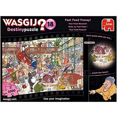 Jumbo 19157 Destiny Wasgij 18-Fast Food Frenzy 1000 Teile Puzzle Jumbo 19157 Destiny Wasgij 18-Fast Food Frenzy 1000 Teile Puzzle