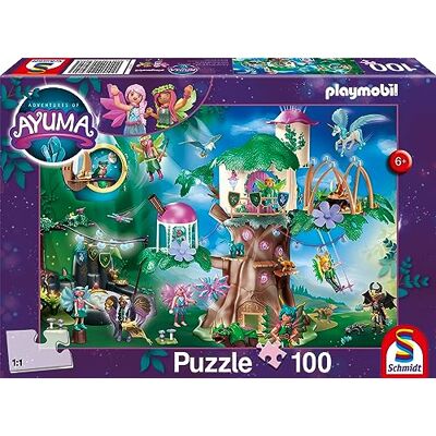 Schmidt Ayuma, Der magische Feenwald, 100 Teile: Kinderpuzzle Playmobil Schmidt Ayuma, Der magische Feenwald, 100 Teile: Kinderpuzzle Playmobil