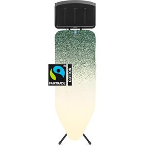 Brabantia Bügelbrett C Große Dampfbügelstation Höhenverstellbar rutschfeste Gummifüße Bezug aus Fairtrade-Baumwolle mit Schaumstoff Faltbare XL-Einheit New Dawn Größe C (124x45 cm) Brabantia Bügelbrett C Große Dampfbügelstation Höhenverstellbar rutschfeste Gummifüße Bezug aus Fairtrade-Baumwolle mit Schaumstoff Faltbare XL-Einheit New Dawn Größe C (124x45 cm)
