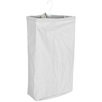 Household Essentials Wäschesack zum Aufhängen an der Tür, waschbarer Canvasbeutel mit Schlaufengriff, hält zwei Ladungen Wäsche, ideal für Schlafsäle und kleine Räume, Grau Household Essentials Wäschesack zum Aufhängen an der Tür, waschbarer Canvasbeutel mit Schlaufengriff, hält zwei Ladungen Wäsche, ideal für Schlafsäle und kleine Räume, Grau