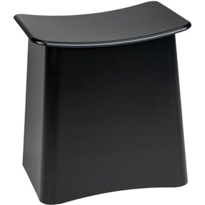 WENKO Badhocker Mod. Wing 2 in 1 Sitzhocker und Wäschekorb mit Deckel und herausnehmbarem Wäschesack Kunststoff 33 L 45 x 48 x 33 cm Schwarz WENKO Badhocker Mod. Wing 2 in 1 Sitzhocker und Wäschekorb mit Deckel und herausnehmbarem Wäschesack Kunststoff 33 L 45 x 48 x 33 cm Schwarz