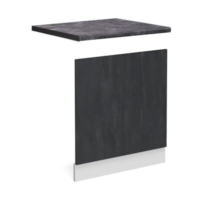 Vicco Frontblende R-Line, Schwarz Beton, 60 cm Für 60 cm teilintegrierten Geschirrspüler · Arbeitsplatte Anthrazit · ✓ Passend zur Küchenfront · ✓ Frei kombinierbar Vicco Frontblende R-Line, Schwarz Beton, 60 cm Für 60 cm teilintegrierten Geschirrspüler · Arbeitsplatte Anthrazit · ✓ Passend zur Küchenfront · ✓ Frei kombinierbar