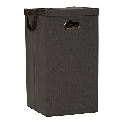 Household Essentials , Wäschesammler mit Pflasterstein, stabile Polyester-Seiten mit angenähtem Magnetdeckel Household Essentials , Wäschesammler mit Pflasterstein, stabile Polyester-Seiten mit angenähtem Magnetdeckel