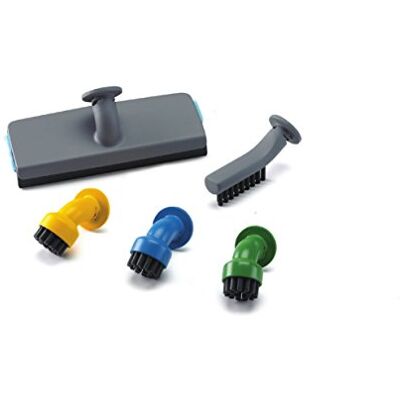 Black & Decker Badezimmerset, für Steam Mop FSMH1621 und Steambuster FSS1600, 5-teiliges Set, Bürstenaufsätze, 3 weiche Bürsten, Fensterabzieher, Fugenbürste, für Verschiedene Oberflächen, FSMHBA Black & Decker Badezimmerset, für Steam Mop FSMH1621 und Steambuster FSS1600, 5-teiliges Set, Bürstenaufsätze, 3 weiche Bürsten, Fensterabzieher, Fugenbürste, für Verschiedene Oberflächen, FSMHBA