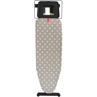 Jata HOGAR HPLA8241 Bügelbrett, zusammenklappbar, höhenverstellbar, große Fläche 125 x 41 cm, hohe Stabilität, Bezug aus 100% Baumwolle, leicht, für Bügeleisen und Bügelstationen Jata HOGAR HPLA8241 Bügelbrett, zusammenklappbar, höhenverstellbar, große Fläche 125 x 41 cm, hohe Stabilität, Bezug aus 100% Baumwolle, leicht, für Bügeleisen und Bügelstationen