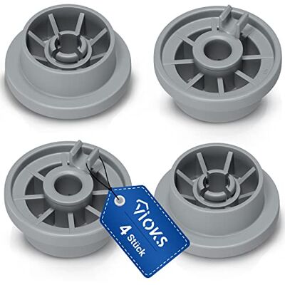 VIOKS 4x Rollen für Spülmaschinenkorb Ersatz für Bosch 00165314 165314 Räder Unterkorbrollen, Universal 36mmØ, für Spülmaschinen Korb Geschirrspüler Spülmaschine VIOKS 4x Rollen für Spülmaschinenkorb Ersatz für Bosch 00165314 165314 Räder Unterkorbrollen, Universal 36mmØ, für Spülmaschinen Korb Geschirrspüler Spülmaschine