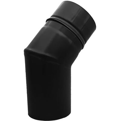 FIREFIX RES80/B45 Pelletofenrohr-Bogen, 80 mm, Edelstahl schwarz, 45 Grad FIREFIX RES80/B45 Pelletofenrohr-Bogen, 80 mm, Edelstahl schwarz, 45 Grad