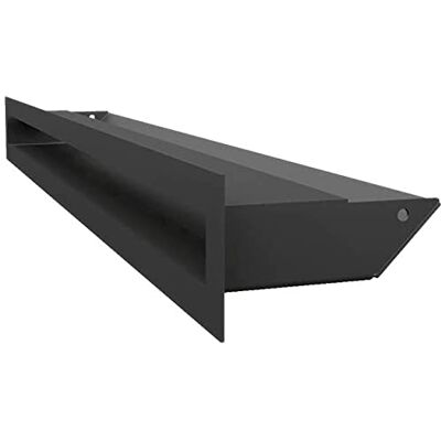 kratki Lüftungsgitter Luft Warmluftgitter 6 x 60 cm Schwarz Abluftgitter für Kamin Belüftung Lufteinlass in einem Winkel von 45 Grad überhitzungbeständig Ideal für Moderne Innenräumen kratki Lüftungsgitter Luft Warmluftgitter 6 x 60 cm Schwarz Abluftgitter für Kamin Belüftung Lufteinlass in einem Winkel von 45 Grad überhitzungbeständig Ideal für Moderne Innenräumen