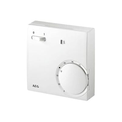AEG Temperatur-Regler RT 601 SN, 2-Punkt, Temperatureinstellung 5-30 °C, Aufputz, Kontrolllampe, 223298 AEG Temperatur-Regler RT 601 SN, 2-Punkt, Temperatureinstellung 5-30 °C, Aufputz, Kontrolllampe, 223298